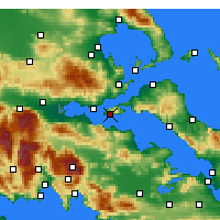 Nearby Forecast Locations - Aghios Georgios - Map