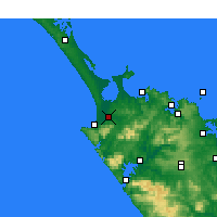 Nearby Forecast Locations - Kaitaia - Map