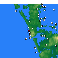 Nearby Forecast Locations - Te Henga / Bethells Beach - Map