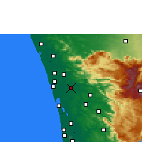 Nearby Forecast Locations - Kochi - Map