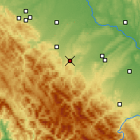 Nearby Forecast Locations - Dolyna - Map