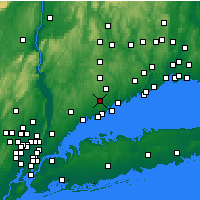 Nearby Forecast Locations - New Canaan - Map