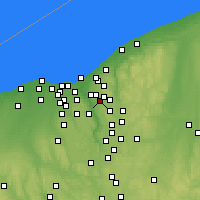 Nearby Forecast Locations - Bedford - Map