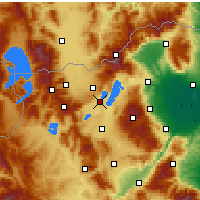 Nearby Forecast Locations - Amyntaio - Map