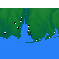 Nearby Forecast Locations - Fairhope - Map
