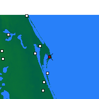 Nearby Forecast Locations - Cocoa Beach - Map