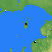 Nearby Forecast Locations - Beaver Island - Map