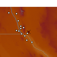 Nearby Forecast Locations - Fort Bliss - Map