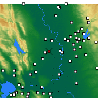 Nearby Forecast Locations - Davis - Map