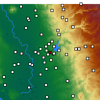 Nearby Forecast Locations - Orangevale - Map