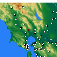 Nearby Forecast Locations - Sonoma - Map