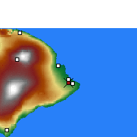 Nearby Forecast Locations - Hilo - Map