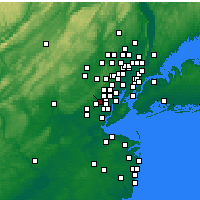Nearby Forecast Locations - Cranford - Map