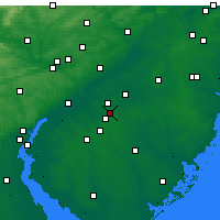 Nearby Forecast Locations - Voorhees - Map