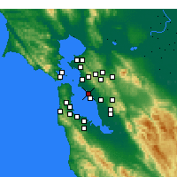 Nearby Forecast Locations - Alameda - Map