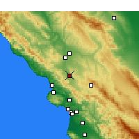 Nearby Forecast Locations - Atascadero - Map