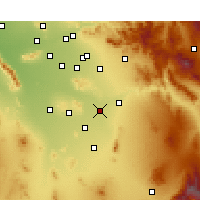 Nearby Forecast Locations - Coolidge - Map