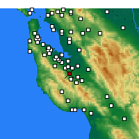 Nearby Forecast Locations - Cupertino - Map
