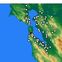 Nearby Forecast Locations - Daly - Map
