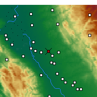 Nearby Forecast Locations - Escalon - Map