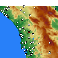 Nearby Forecast Locations - Escondido - Map