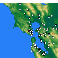 Nearby Forecast Locations - Fairfax - Map