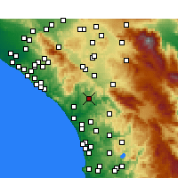 Nearby Forecast Locations - Fallbrook - Map