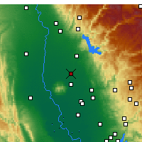 Nearby Forecast Locations - Gridley - Map