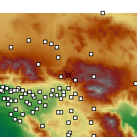 Nearby Forecast Locations - Lake Arrowhead - Map
