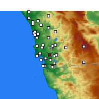Nearby Forecast Locations - Lemon Grove - Map