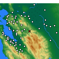 Nearby Forecast Locations - Livermore - Map