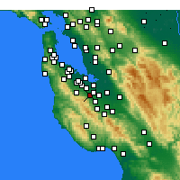 Nearby Forecast Locations - Los Altos - Map
