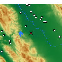 Nearby Forecast Locations - Los Banos - Map