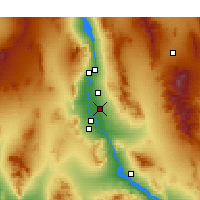Nearby Forecast Locations - Mohave Valley - Map