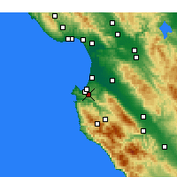 Nearby Forecast Locations - Monterey - Map
