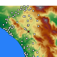 Nearby Forecast Locations - Murrieta - Map
