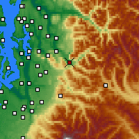 Nearby Forecast Locations - North Bend - Map