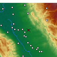Nearby Forecast Locations - Oakdale - Map