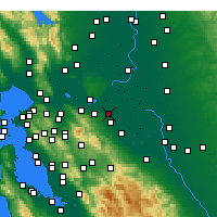 Nearby Forecast Locations - Oakley - Map