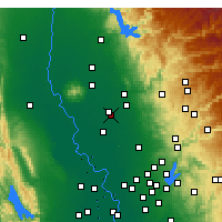 Nearby Forecast Locations - Olivehurst - Map