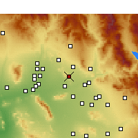 Nearby Forecast Locations - Paradise Valley - Map