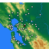 Nearby Forecast Locations - Pleasant Hill - Map