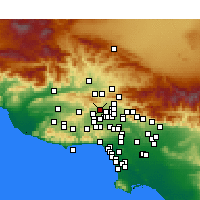 Nearby Forecast Locations - Porter Ranch - Map