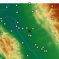 Nearby Forecast Locations - Riverbank - Map