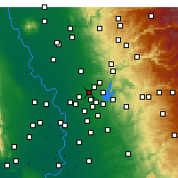 Nearby Forecast Locations - Roseville - Map
