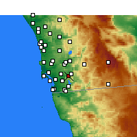 Nearby Forecast Locations - Spring Valley - Map