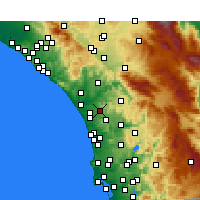 Nearby Forecast Locations - Vista - Map