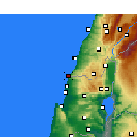 Nearby Forecast Locations - Naqoura - Map
