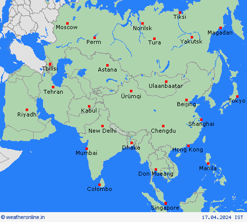   Asia Forecast maps