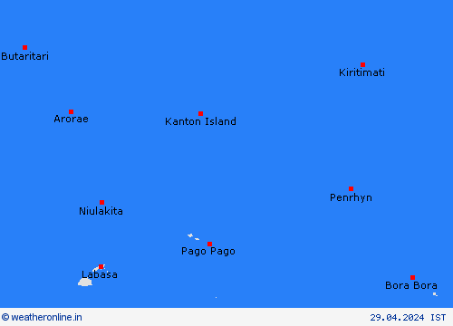  Kiribati Pacific Forecast maps